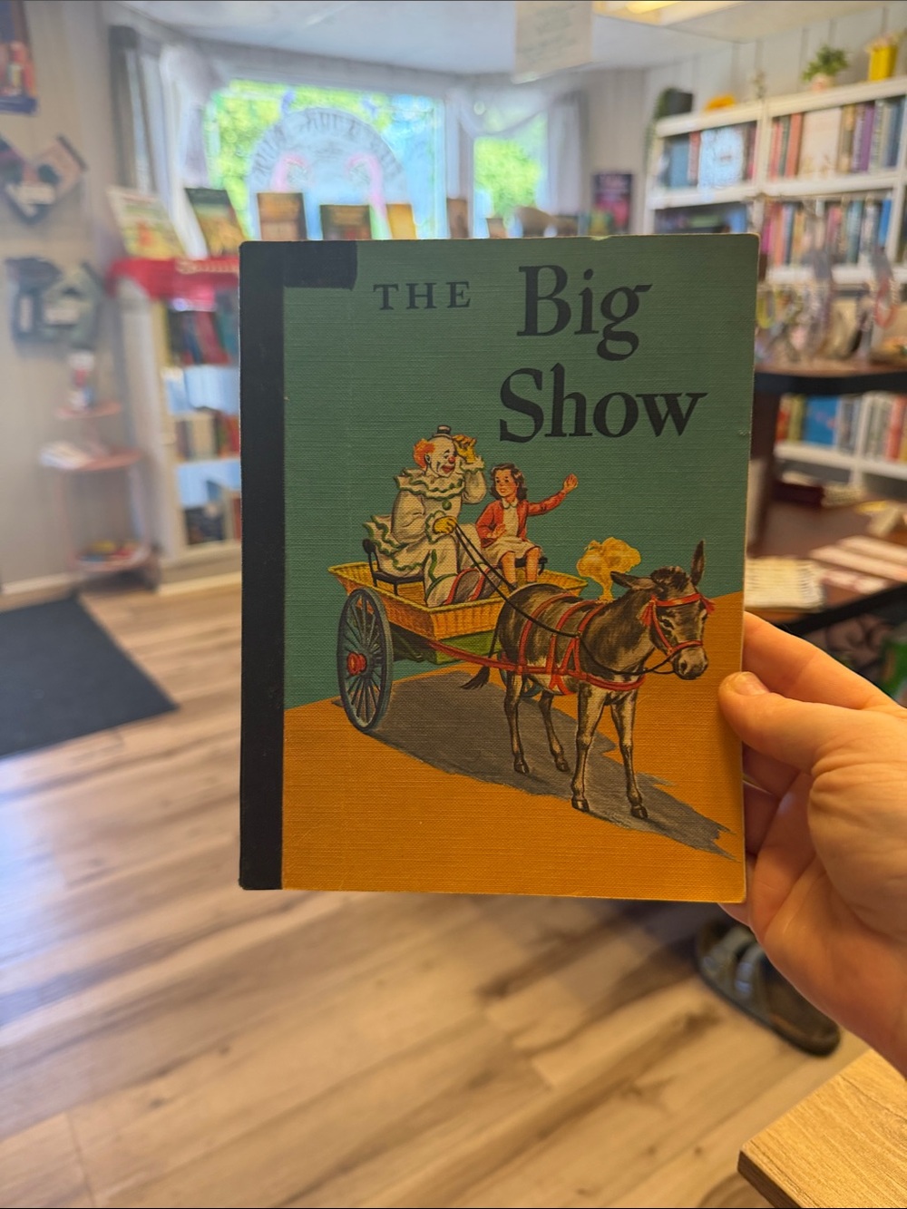 The Big Show Decorative Vintage Book - Green and Orange